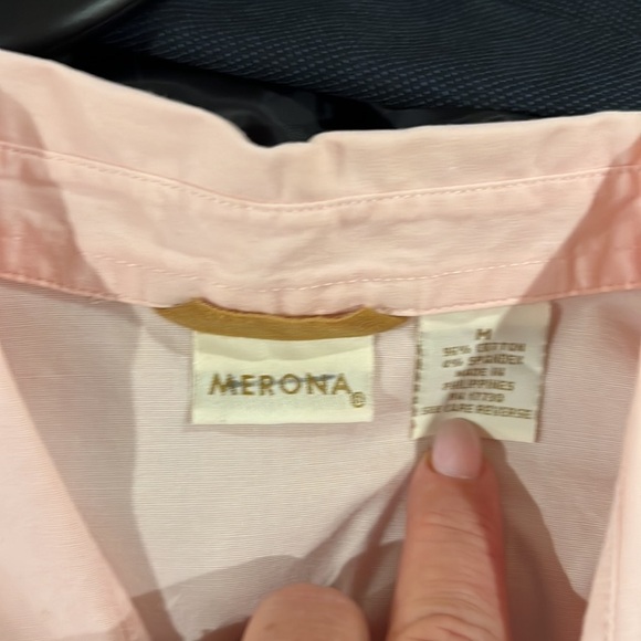 Vintage Y2K Pink short sleeve button down - Picture 7 of 7